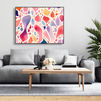 Splotches - 36"x36" Framed canvas