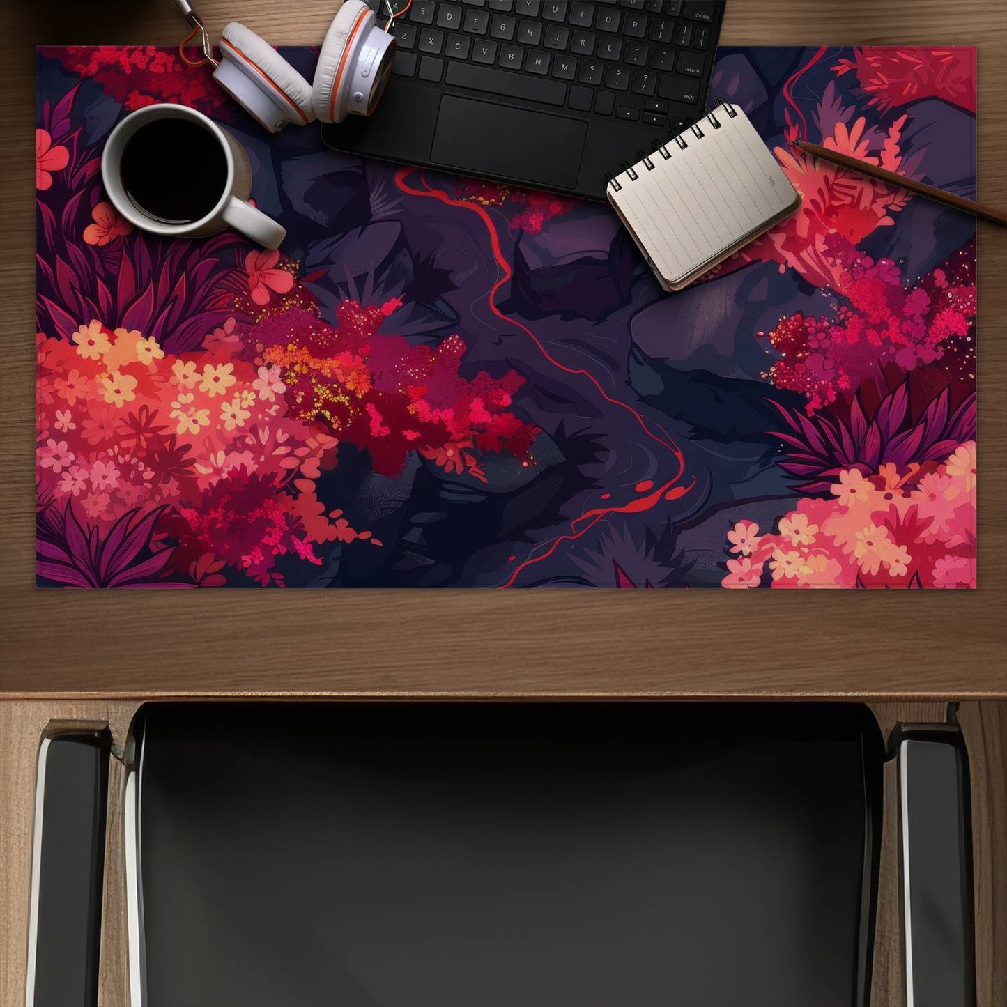 Burning plants - Desk mat - Print on demand