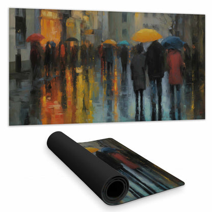 Rainy Day Desk Mat - Stylish Home Decor for Your Workspace