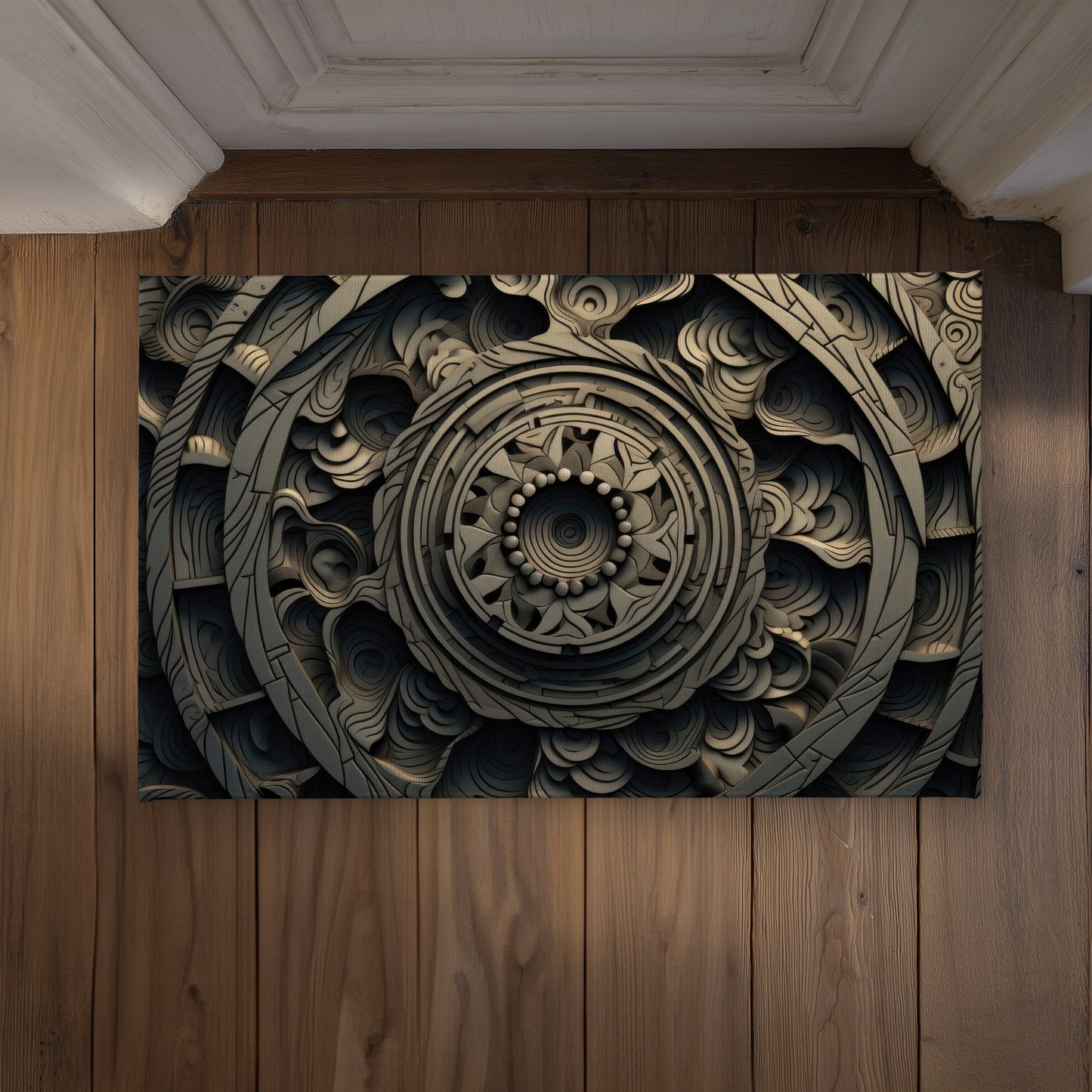 Cycles Gray Indoor Outdoor Door Mat | Home Decor Essential