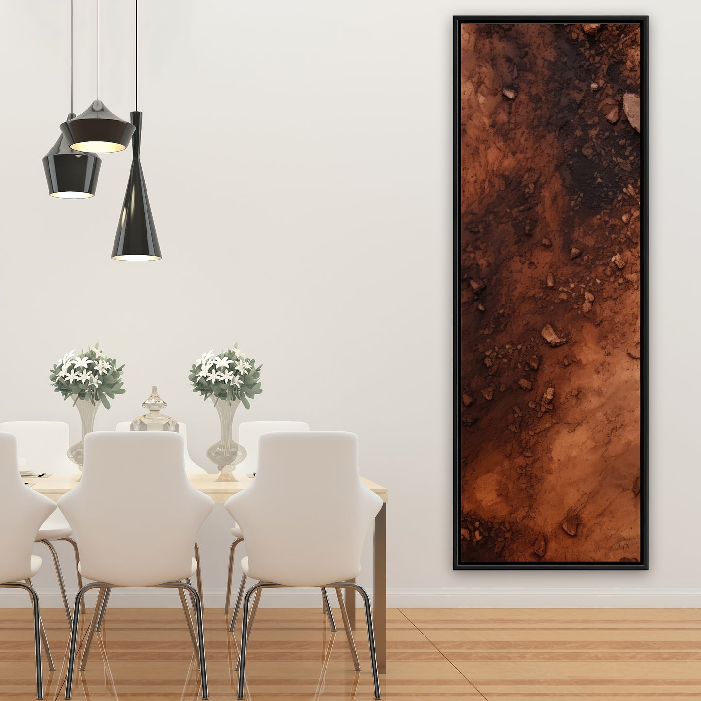 Digging - 36"x36" Framed canvas