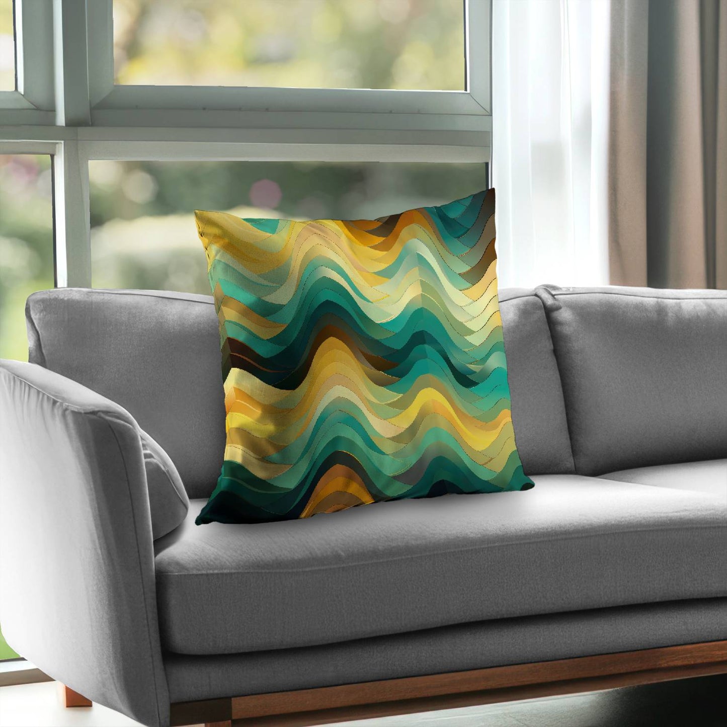 Jagged luxury - Throw pillow - Print on demand