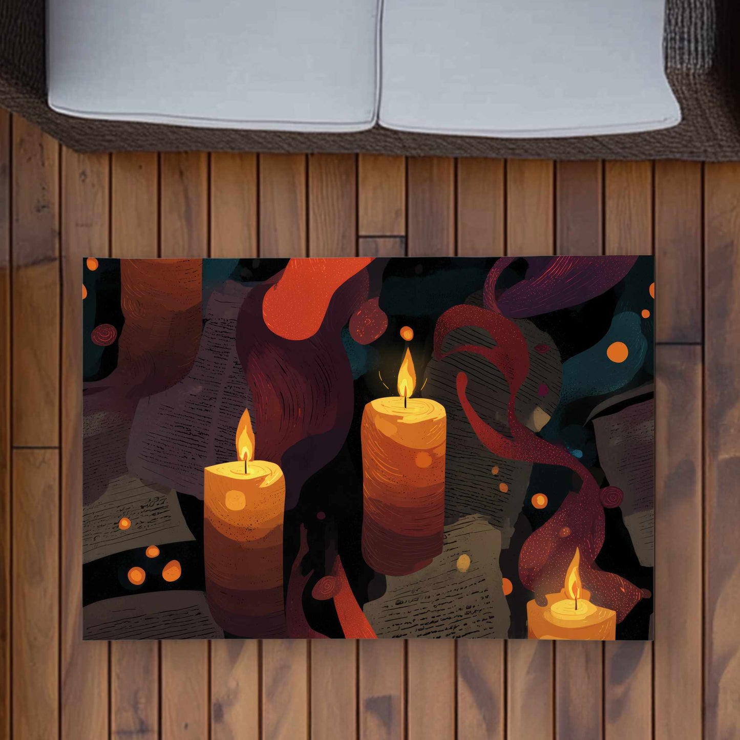 Tapis d'extérieur Whispers in Flame | Décoration d'intérieur élégante