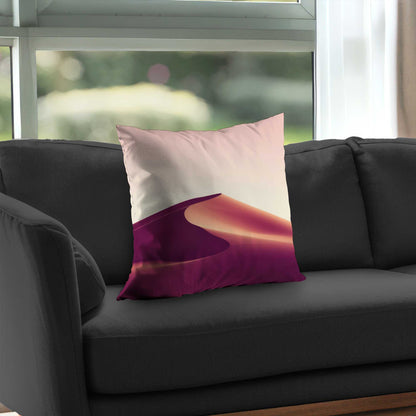 Coussin décoratif en sergé de polyester motif sable - décoration intérieure élégante