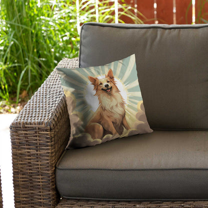 Who's a good boy Turquoise Poly Twill Throw Pillow Insert