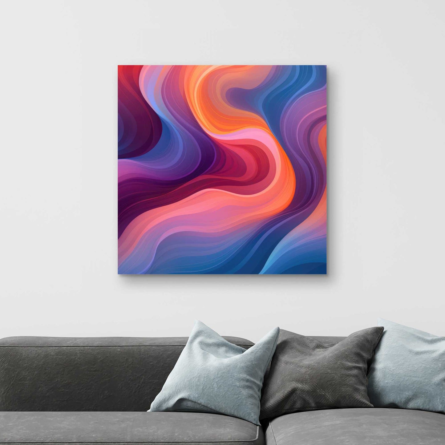 Purple Haze - Blue Canvas Art for Stunning Home Decor