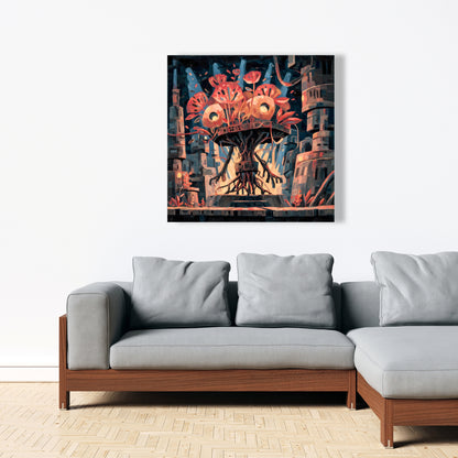 Dystopic nature - 24"x24" Canvas