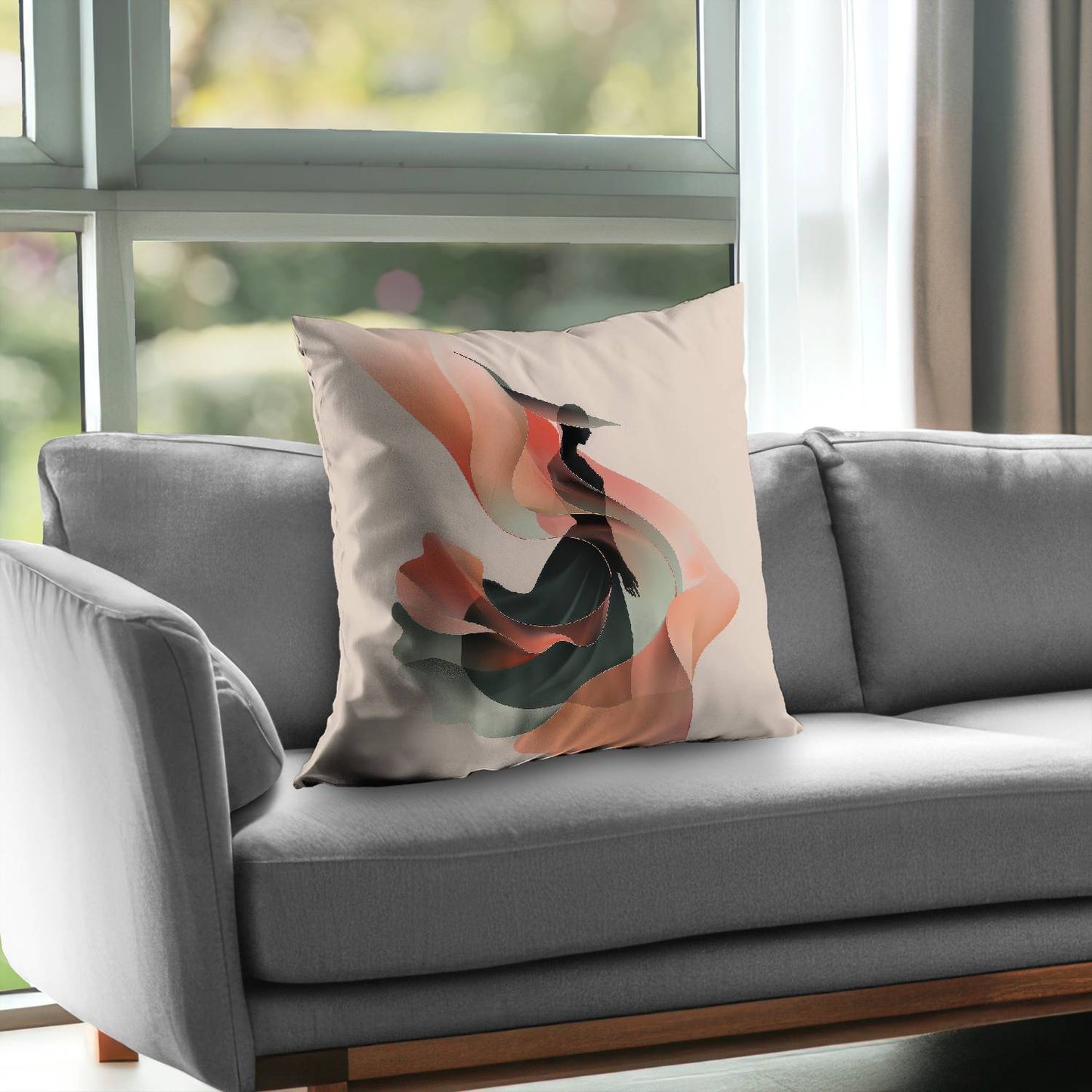 Elegance Poly Twill Throw Pillow - Stylish Home Decor Accent