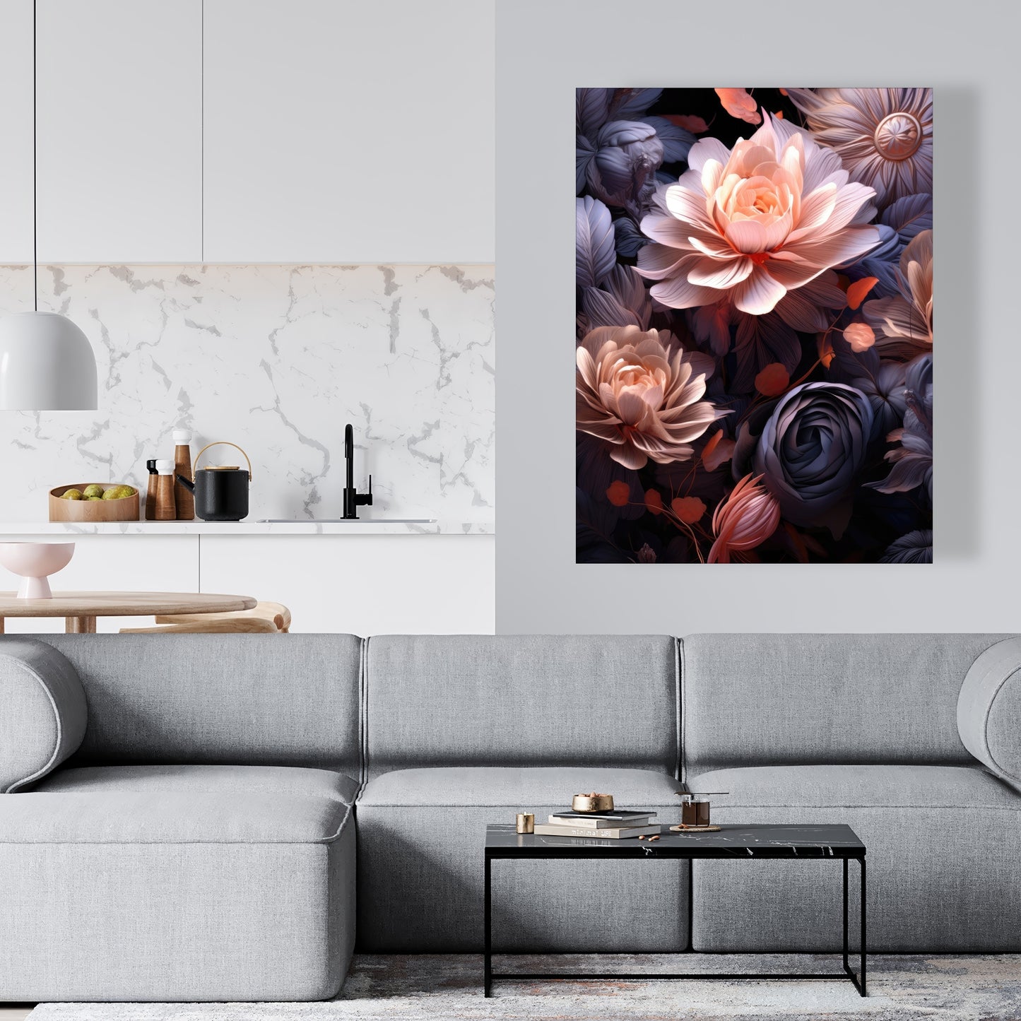 Sublime Light - White Canvas Art for Elegant Home Decor