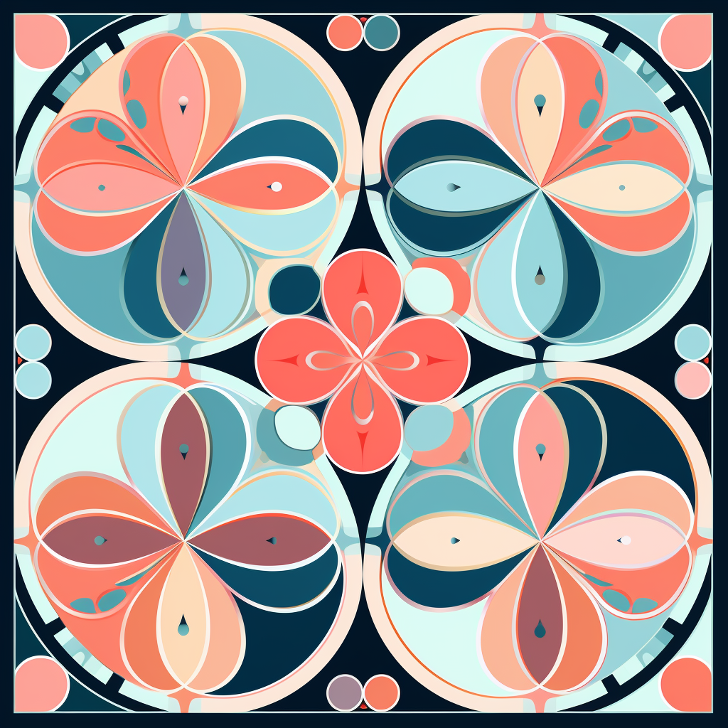 Pastel Mandala - Turquoise Canvas Home Decor Art Piece