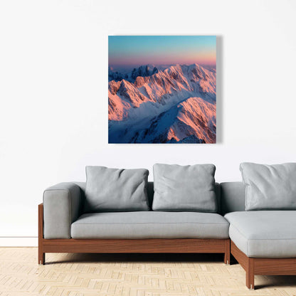 Sunny Peaks - Blue Canvas Art | Stylish Design
