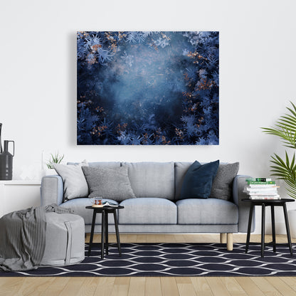 Frozen Black Canvas Wall Art for Home Decor - Stylish Design