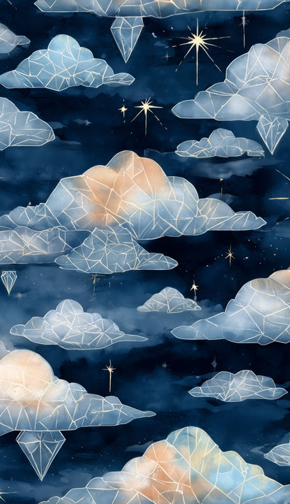 Tapis d'extérieur Nuages de cristal célestes | Décoration chic