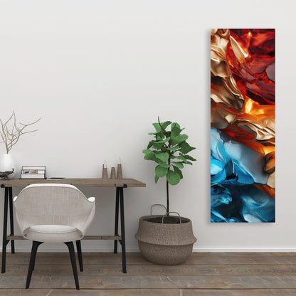 Mineral Contrast - Blue Canvas for Elegant Home Decor