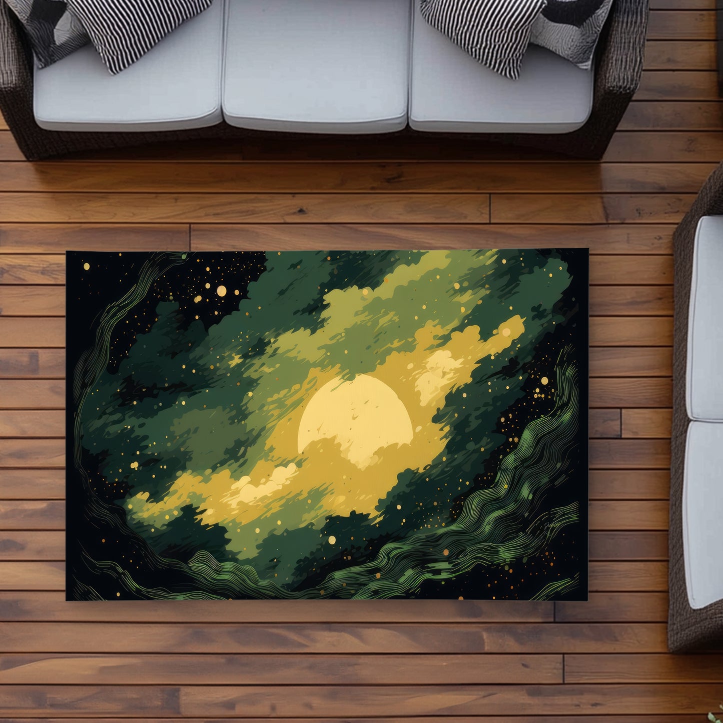 Tapis d'extérieur Cloudy Star – Une touche de style pour votre intérieur