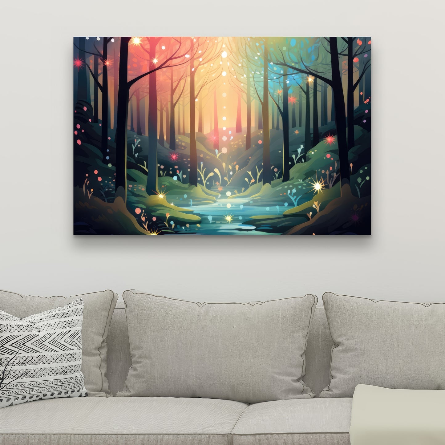 Magical forest - 32"x32" Canvas