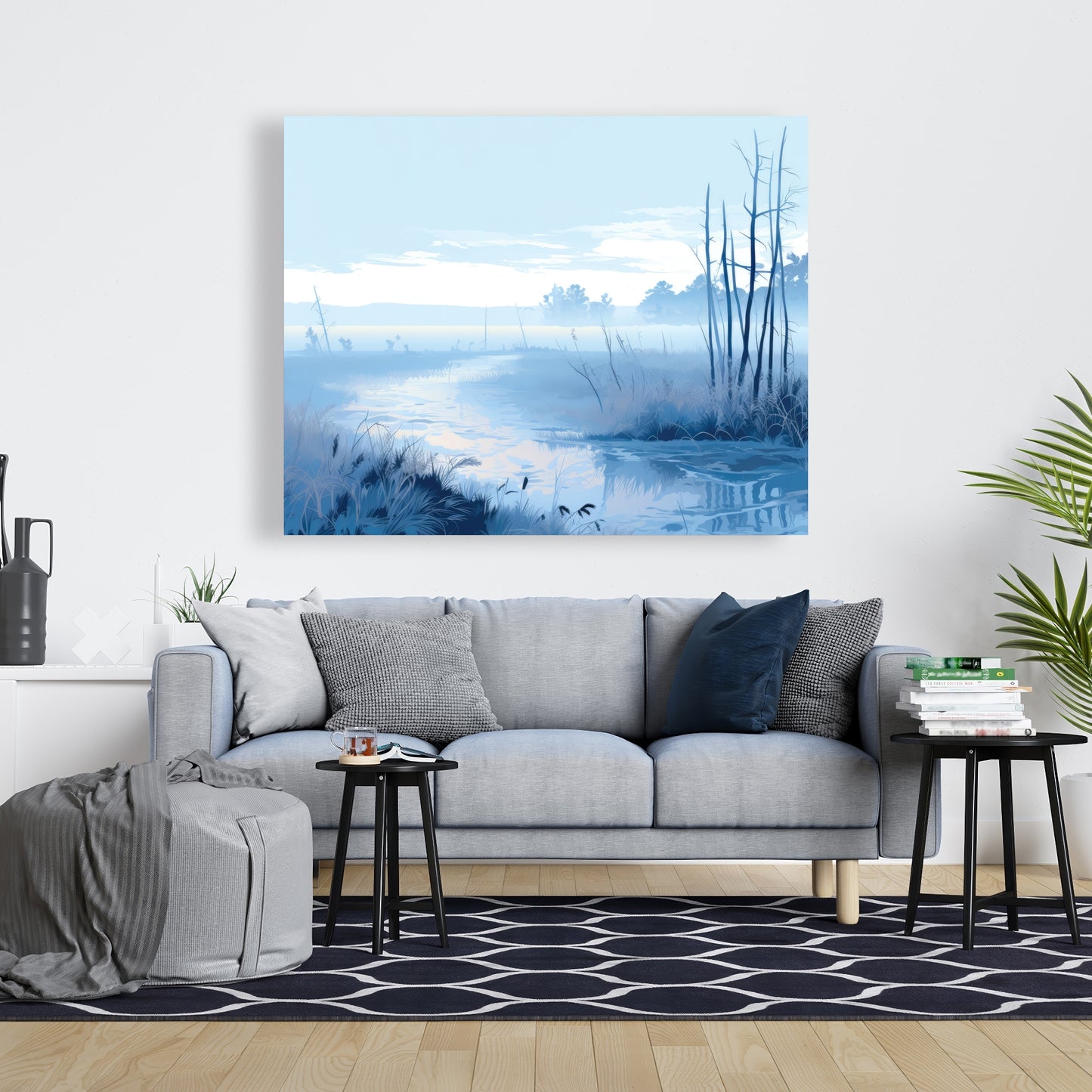 Cold swamp - 32"x32" Canvas