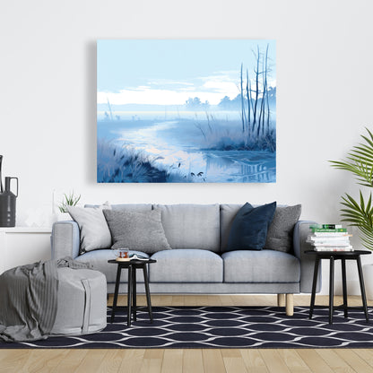 Cold swamp - 32"x32" Canvas