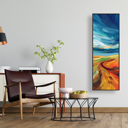 Land flow - 36"x36" Framed canvas