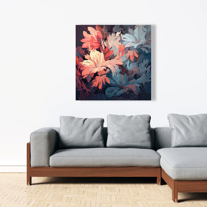 Silent charm - Turquoise Canvas Art for Home Decor