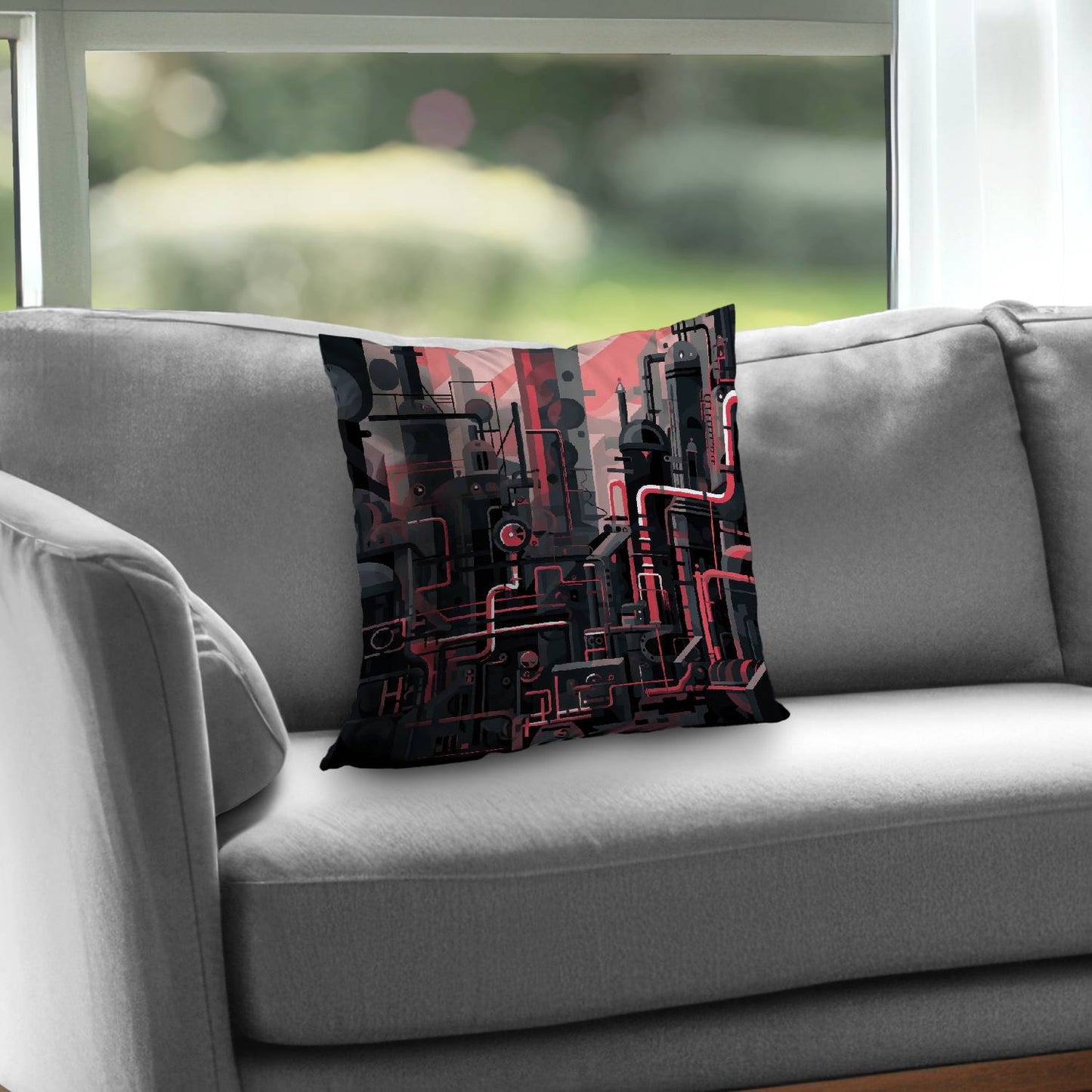 Industrial Empire Poly Twill Throw Pillow - Home Decor