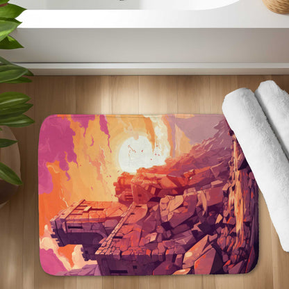 The Setting Rampart - Purple Bath Mat for Home Decor