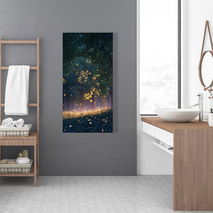 Glowing leaves - 32"x32" Canvas