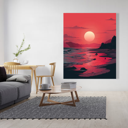 Red sky - 32"x32" Canvas