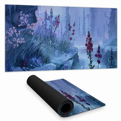 Valley of Ice Desk Mat - Stylish Home Decor Desk Accessory