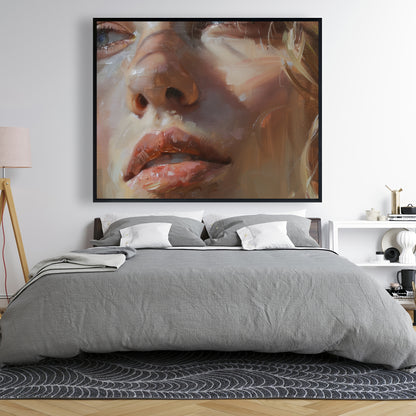 Pulp Beige Framed Canvas - Stylish Home Decor Art Piece