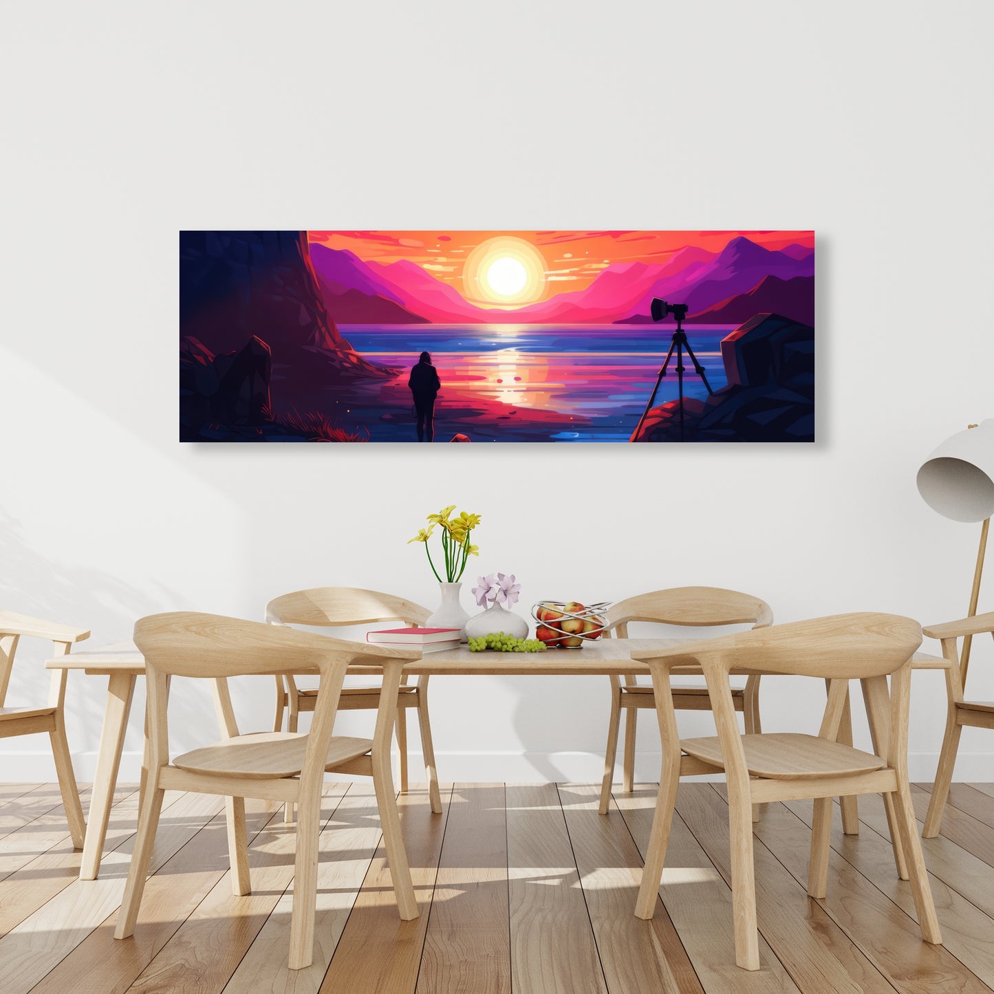 Solitude - Yellow Canvas Art for Home Decor | Modern Design