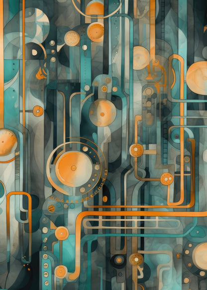 Astrological Machinery Gold Bath Mat | Home Decor Accent