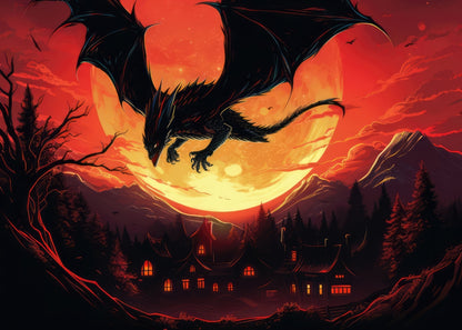 The dragon's wrath - Black Indoor/Outdoor Door Mat | Home Decor