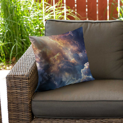 Piercing Light Poly Twill Throw Pillow - Home Decor Accent
