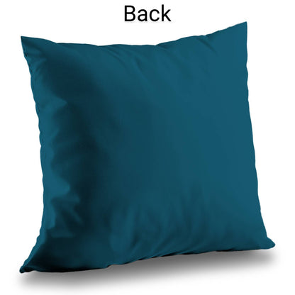 Coussin décoratif en sergé de polyester à motif bouquet de couleurs - Accessoire de décoration intérieure