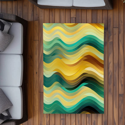 Rich by design Turquoise Outdoor Area Rug for Home Decor