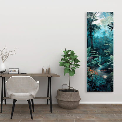 Deep in the jungle - Orange Canvas Art for Home Decor