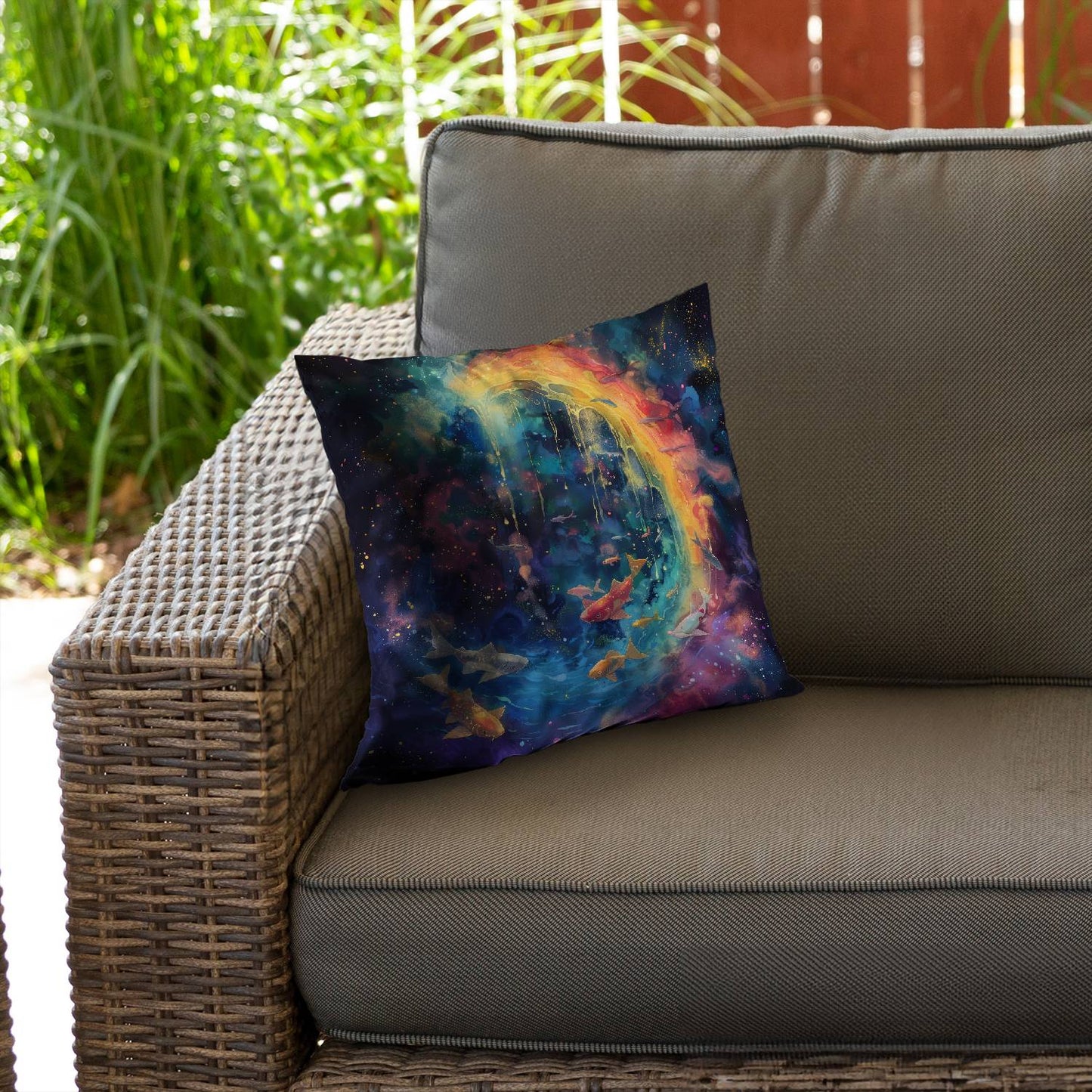 Milky wave - Throw pillow - Print on demand