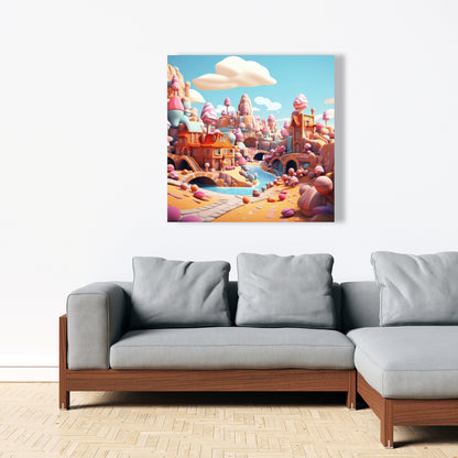 Sweet kingdom Pink Canvas - Stylish Home Decor Accent