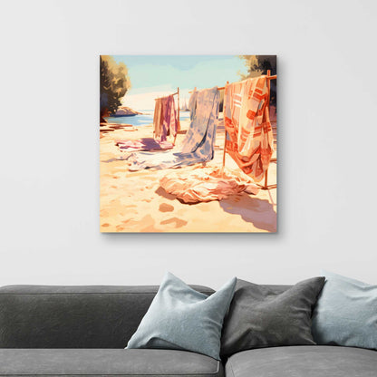 Warm Sands - Blue Canvas Art | Stylish Wall Art