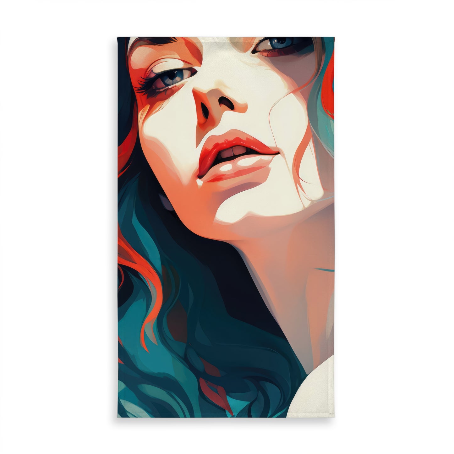 Dangerous Lips Tablecloth | White Indoor Outdoor Home Decor