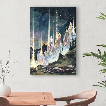 Magical beams - 32"x32" Canvas