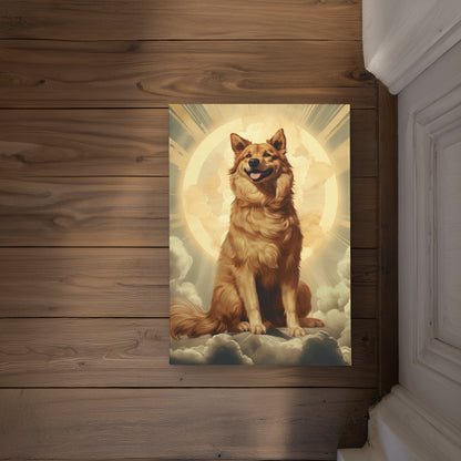 Man's Best Angel White Indoor Outdoor Door Mat | Home Decor