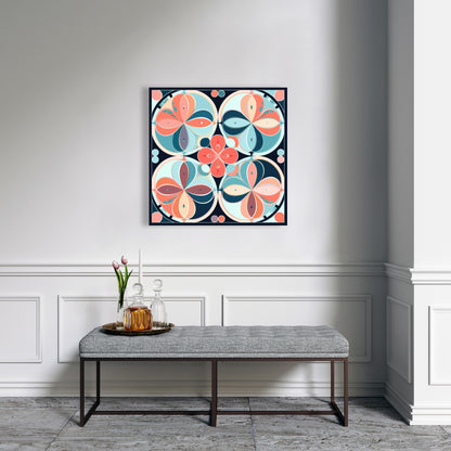 Pastel mandala - 32"x32" Canvas