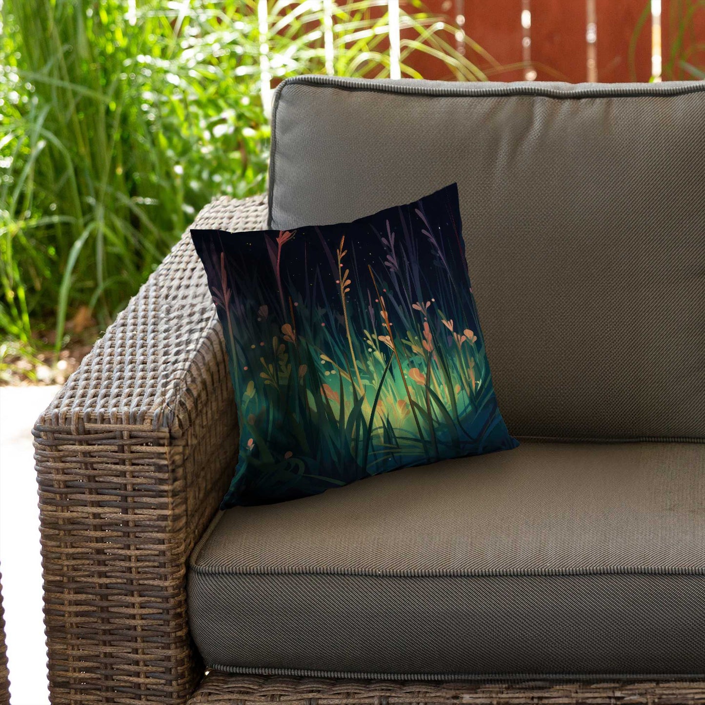 Between Twigs Poly Twill Throw Pillow | Stylish Home Decor
