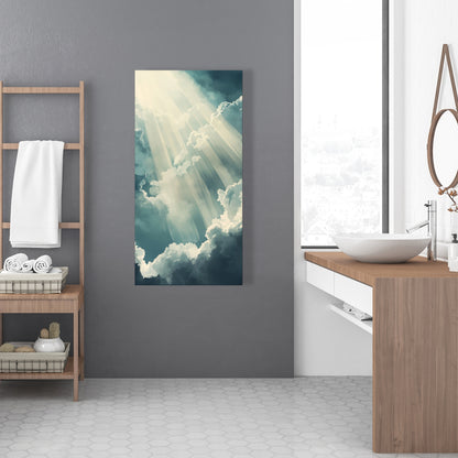 Beam of Light - Gray Canvas Home Decor Artwork | Stylish Design