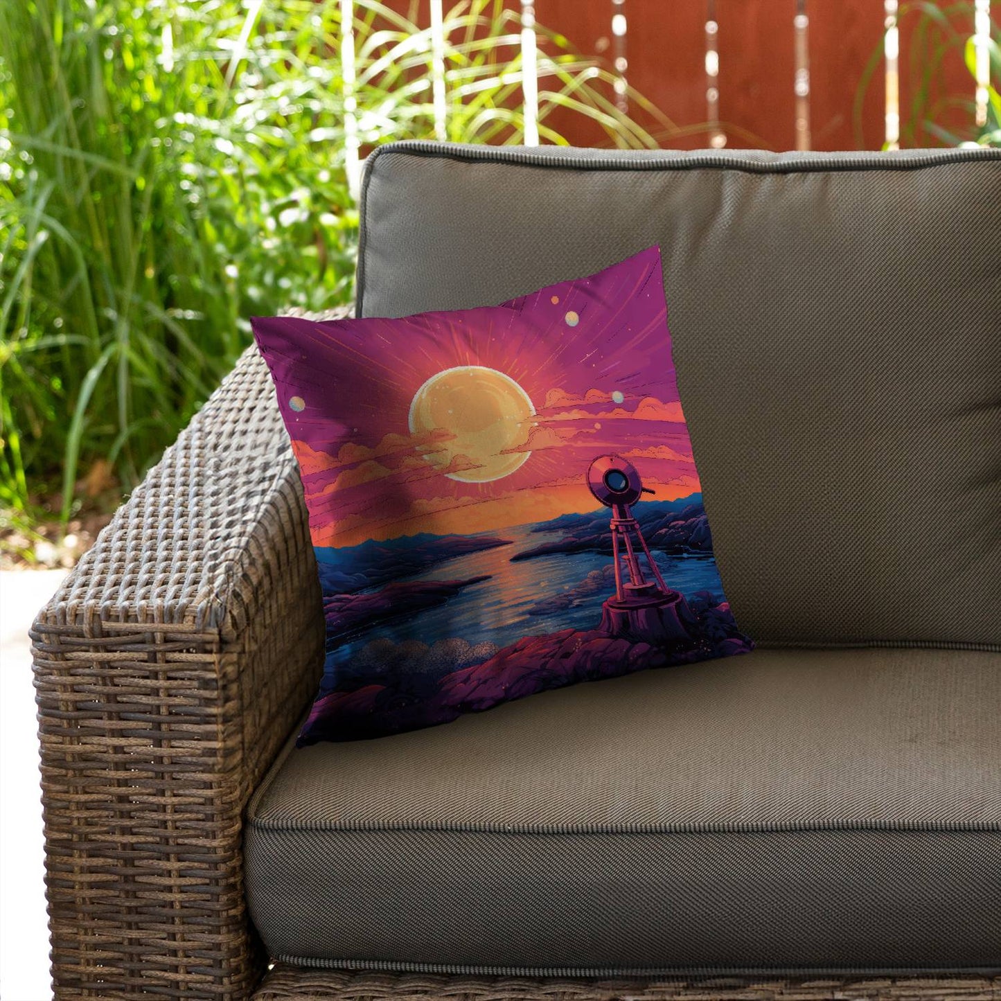 Measure the calm - Throw pillow - Print on demand