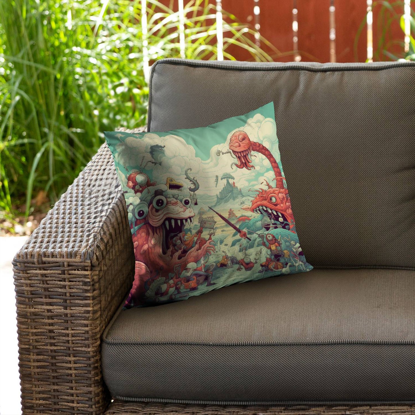 Day of reckoning - Throw pillow - Print on demand