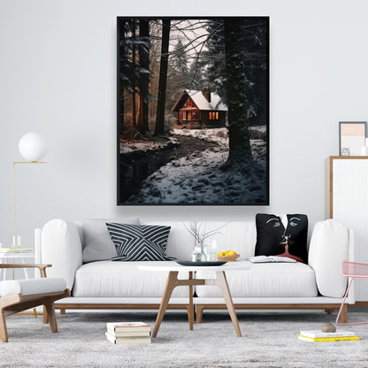 By the river - 36"x36" Framed canvas
