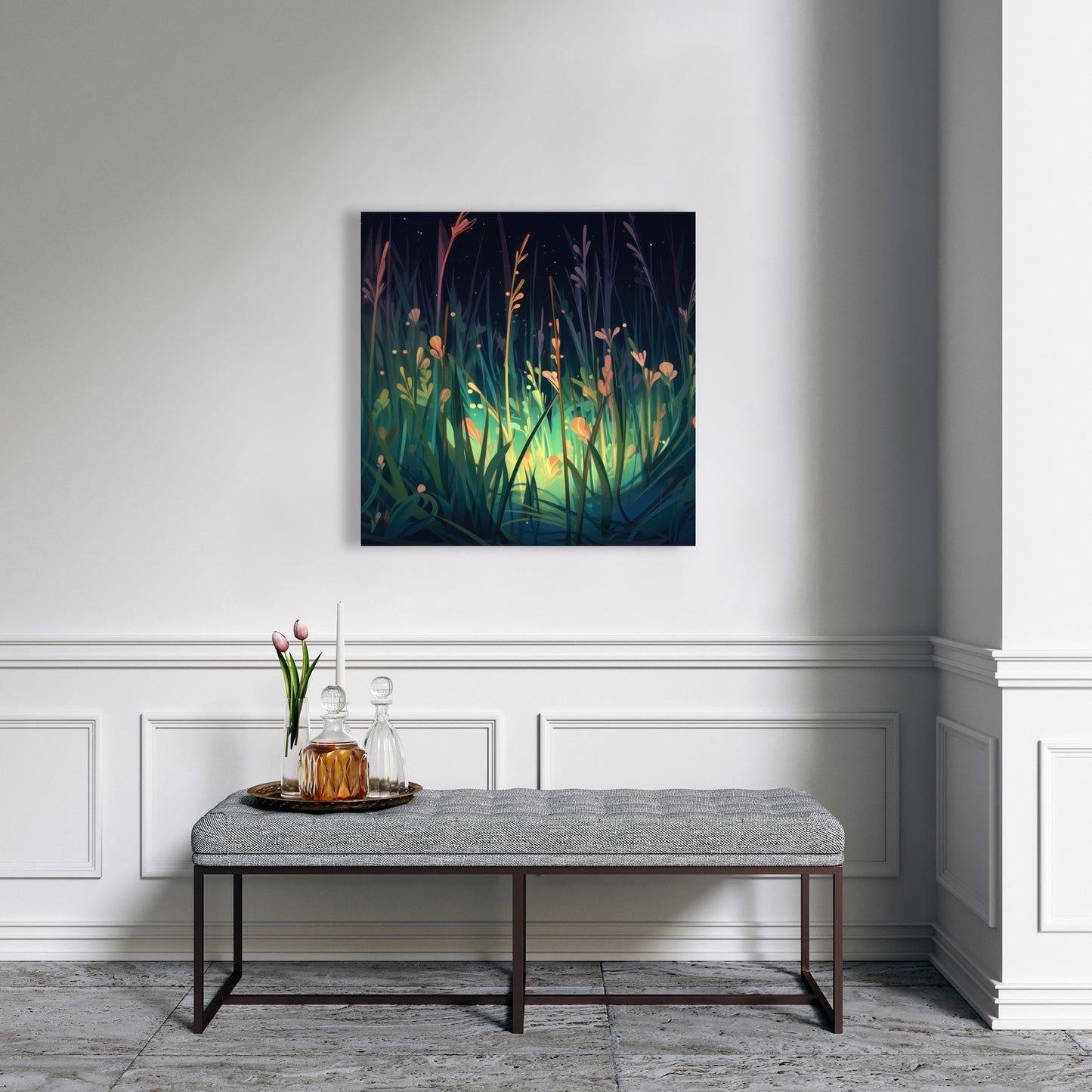 Between twigs - 32"x32" Canvas
